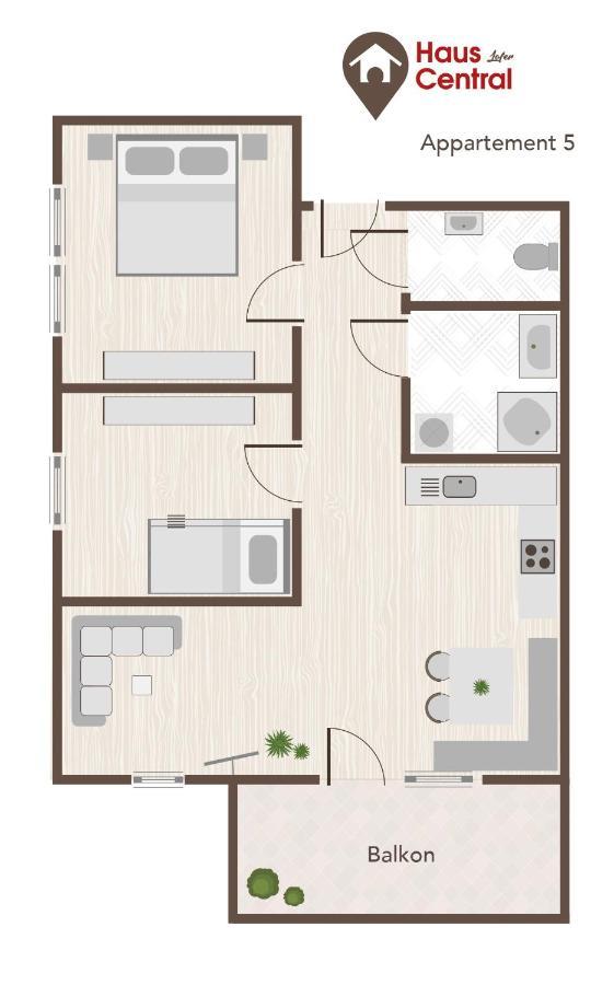 Haus Central Lofer Bagian luar foto