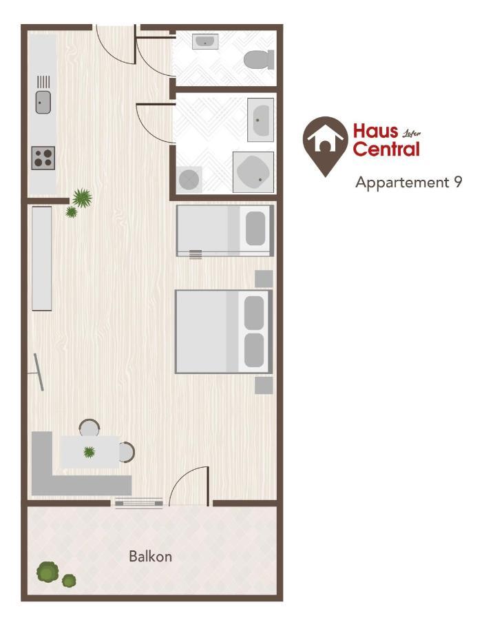 Haus Central Lofer Bagian luar foto